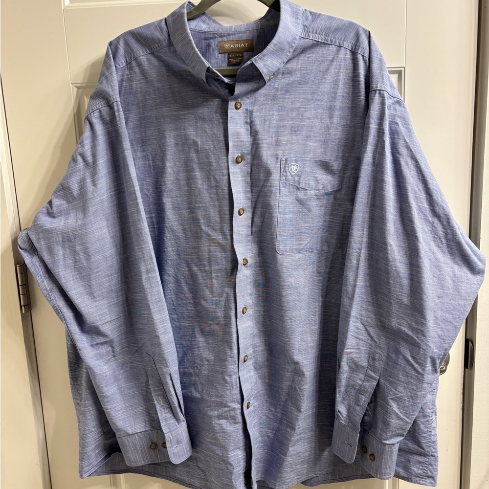 Ariat Blue Casual Button Down Shirt